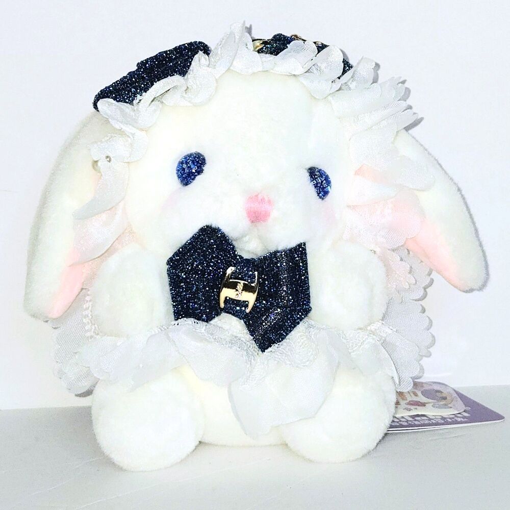 LOLITABBIT BLUE Plush Toy/Keychain Bunny HAIHUI GLITTER EYES !RARE! NEW NWT